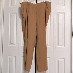 Calvin Klein tan wide leg dress pants trousers size 22W